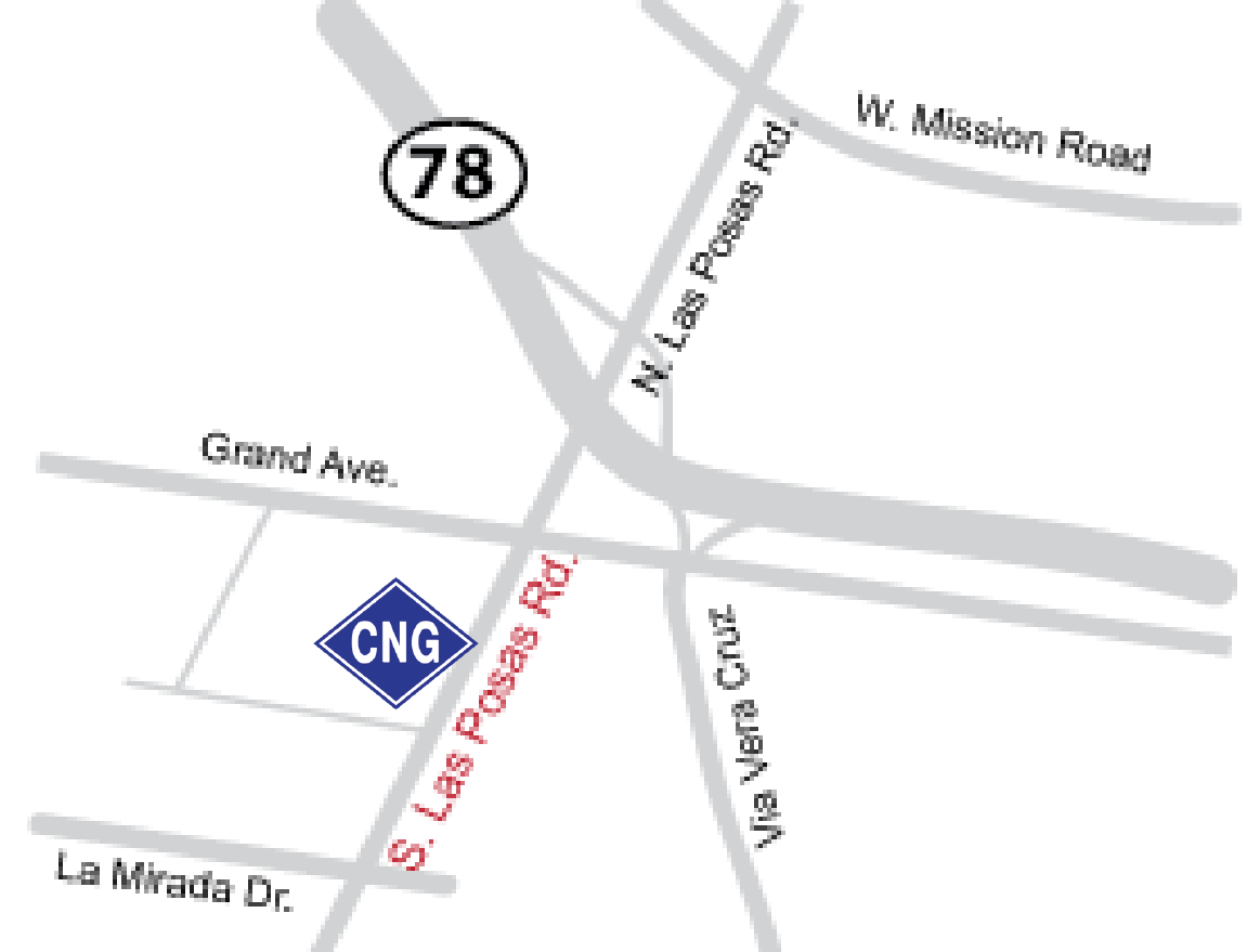 San Marcos CNG Public Fueling Stn. Map